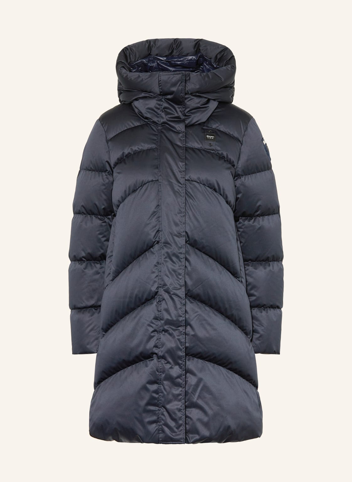 Blauer Daunenmantel Opera blau von Blauer