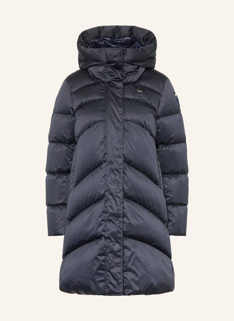 Blauer Daunenmantel Opera blau von Blauer