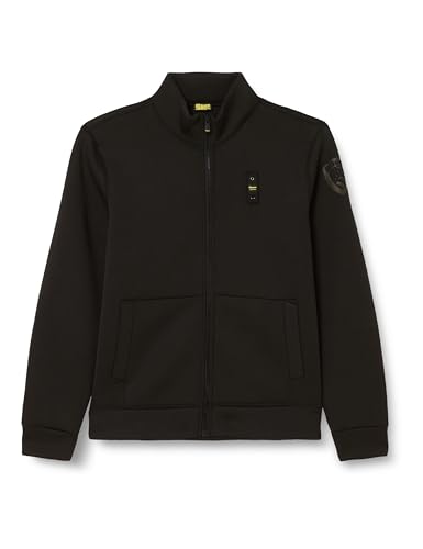 Blauer Herren Felpa Aperta COLLO IN PIEDI Sweatshirt, Nero, von Blauer