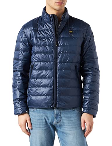 Blauer Herren GIUBBINI Corti Imbottito Piuma Steppjacke, 881 Stück Iris Int. Kalkstein, XL von Blauer