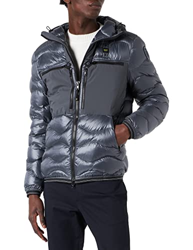 Blauer Herren Kurzjacke mit Federfüllung Gepolsterte Jacke, 953 Kohlegrau, XXXL von Blauer