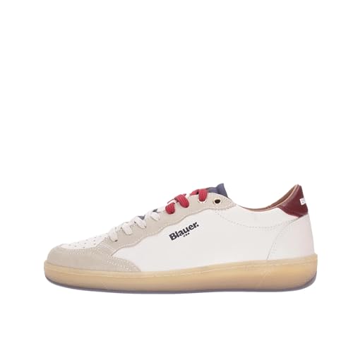 Blauer Herren Murray Sneaker White - red - Navy 42 EU von Blauer