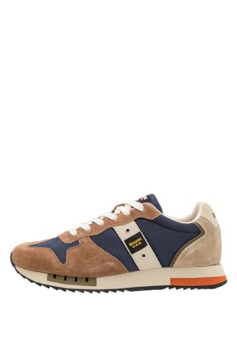 Blauer Herrenschuhe, Modell Sneakers niedrig S4QUEENS01/NUB, aus Kunstleder., braun, 41 EU von Blauer