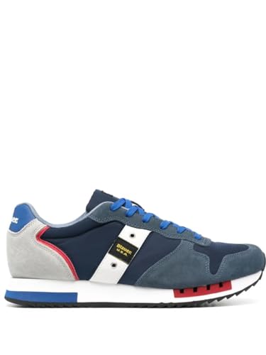 Blauer Sneaker Low Queens01 Blau 43 von Blauer