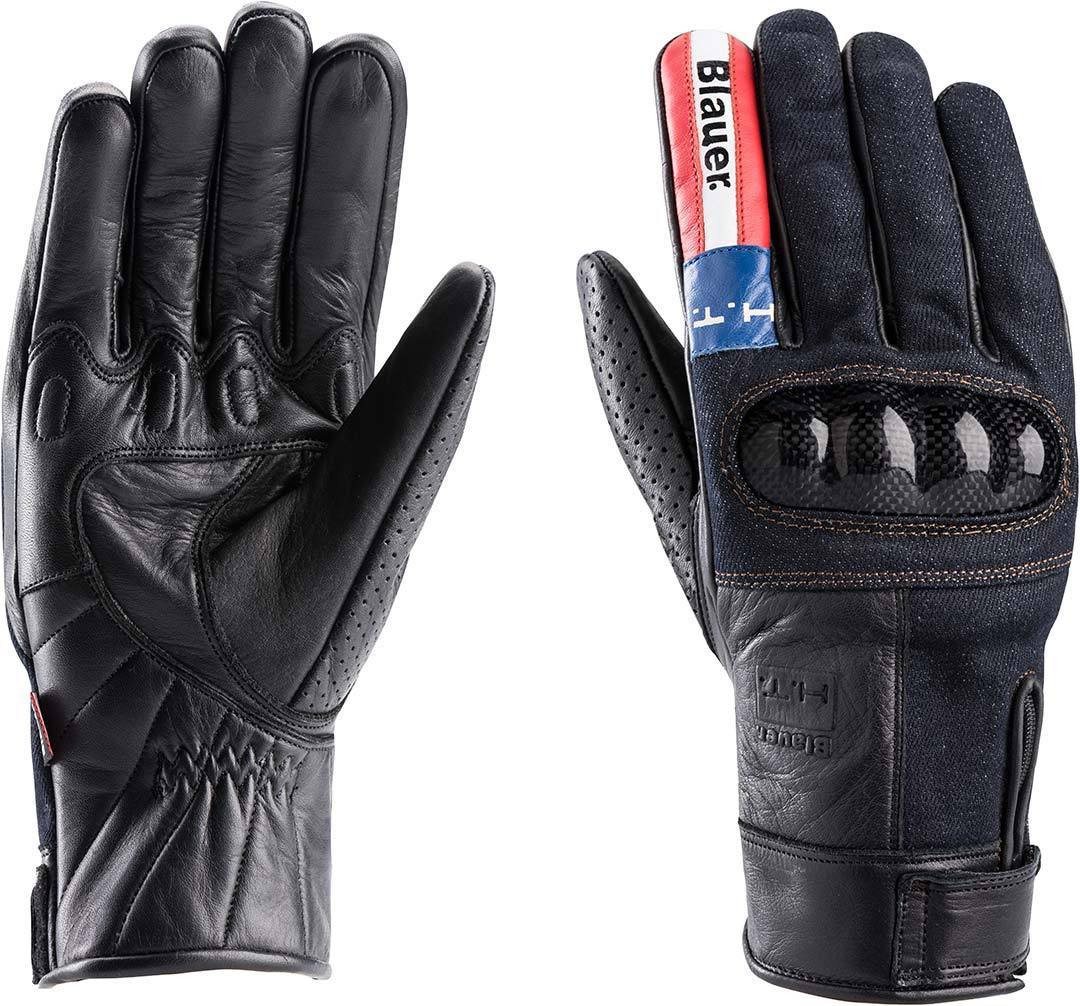 Blauer Motorradhandschuhe Combo Carbon Denim USA Motorradhandschuhe von Blauer