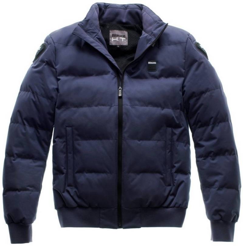 Blauer Motorradjacke College Motorrad Textiljacke wasserdicht von Blauer