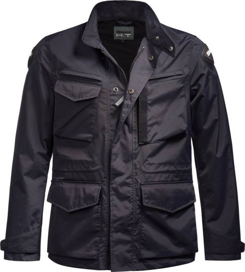 Blauer Motorradjacke Ethan Motorrad Textiljacke von Blauer