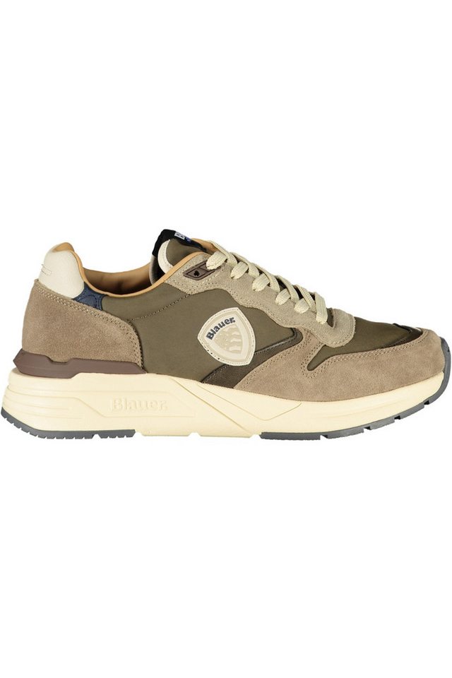 Blauer Sneaker Graue Herrensportschuhe mit Kontrastdetails und von Blauer