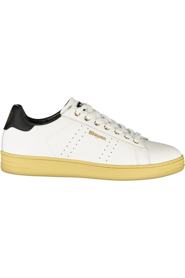 Blauer Sneaker Weiße Herren-Sportschuhe mit Schnürsenkeln & Blauer Sneaker Weiße Herren-Sportschuhe mit Schnürsenkeln & von Blauer
