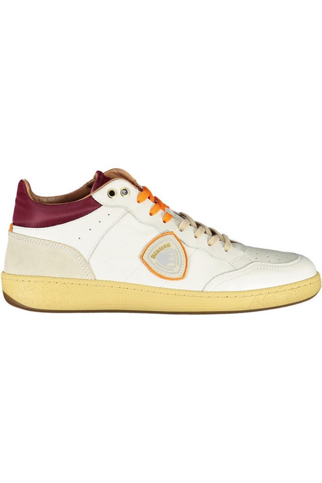 Blauer Sneaker Weißer Herren-Sportschuh mit Kontrastdetails und von Blauer