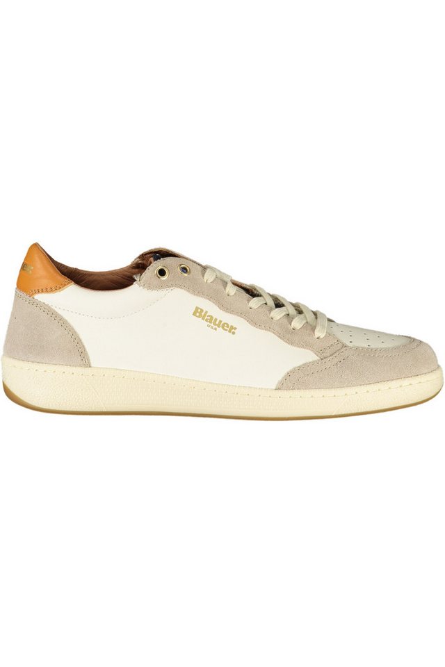 Blauer Sneaker Weißer Herren-Sportschuh mit Kontrastelementen und von Blauer