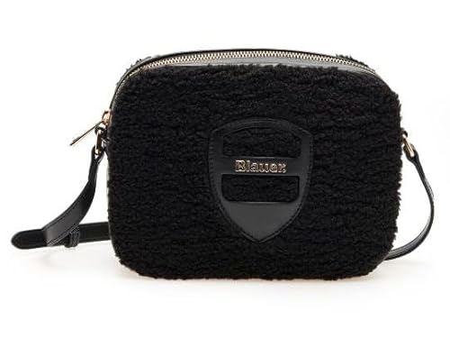 Blauer Umhängetasche Hips Kamera Bag Damen Kunstleder Schwarz von Blauer