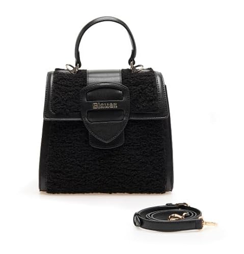 Blauer Umhängetasche Wally Camera Bag Damen Kunstleder Schwarz von Blauer