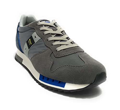 Scarpe Blauer Sneaker Queens in Suede/Tessuto Grey/blu royal US23BU05 S3QUEENS01 43 von Blauer HT