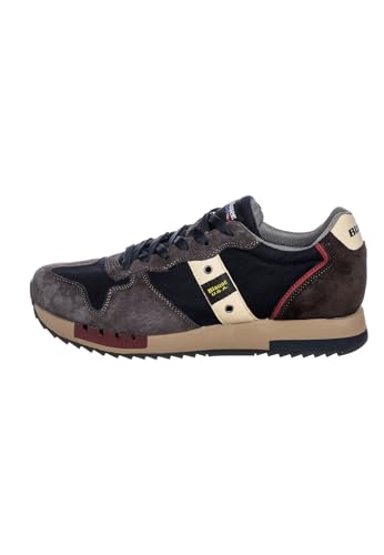Scarpe Blauer sneaker Queens in suede dark brown/ tessuto blue navy U24BU10 F3QUEENS01 44 von Blauer