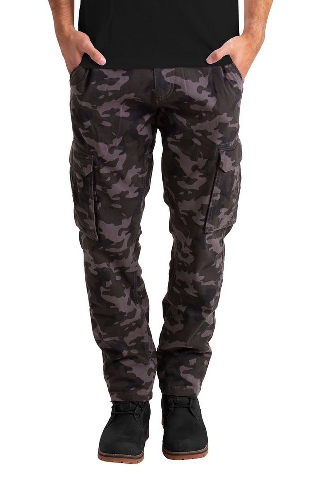 BlauerHafen Cargohose Cargohose für Herren militärische Tarnung, mehrere Taschen Arbeitshose von BlauerHafen