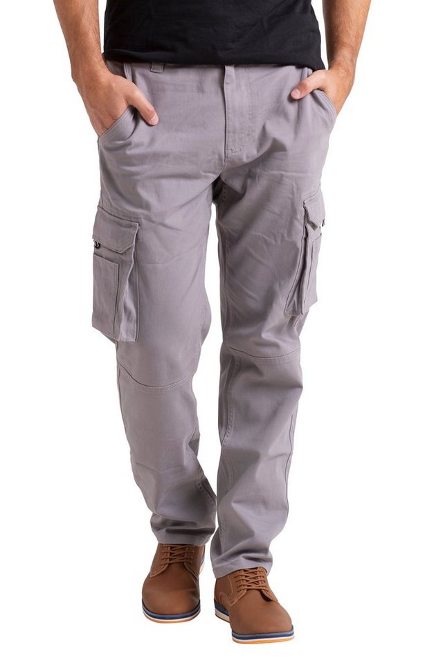 BlauerHafen Cargohose Herren Flex Cargo Arbeitshose Schwerlast strecken lässig Arbeiten Hose von BlauerHafen