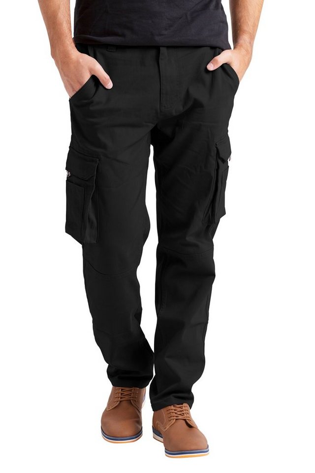 BlauerHafen Cargohose Herren Flex Cargo Arbeitshose Schwerlast strecken lässig Arbeiten Hose von BlauerHafen