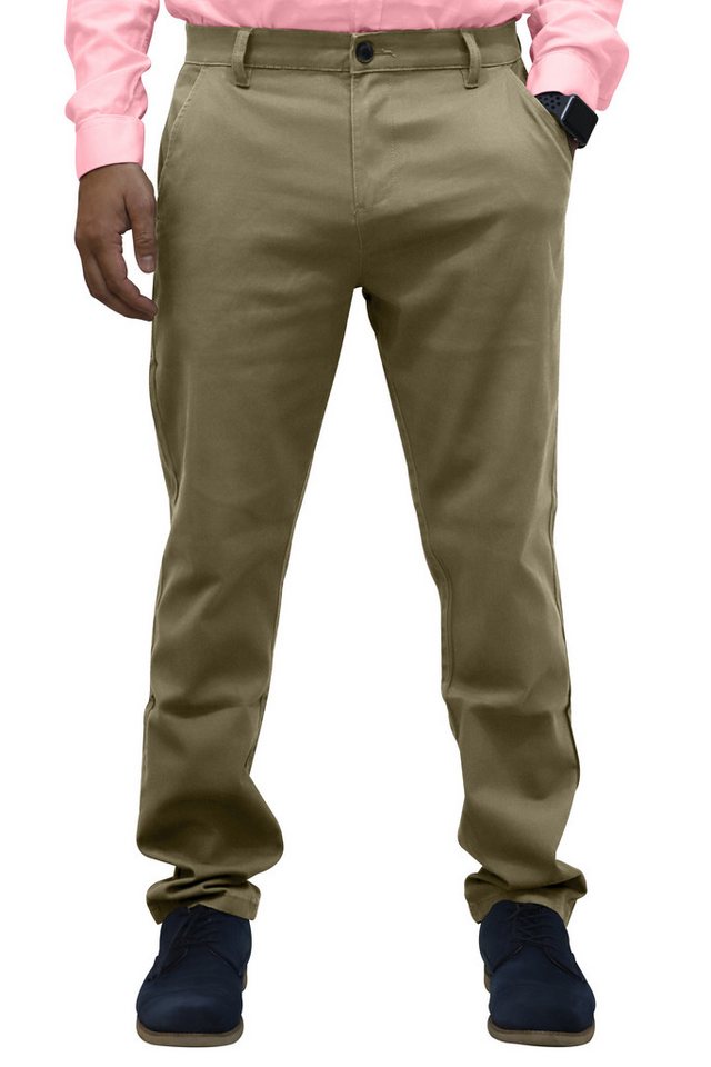 BlauerHafen Chinohose Herren Designer Chino Stoff Hose Chinohose Regular Fit Chino Trouser von BlauerHafen