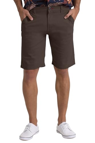 BlauerHafen Herren Sommer Chinoshorts Schlanke Passform 9" Klassische Baumwolle Lässiges Golf Strand Jogger Essential Halbe Hose Alle Taillengröße 30-40 (Brown, 30W) von BlauerHafen