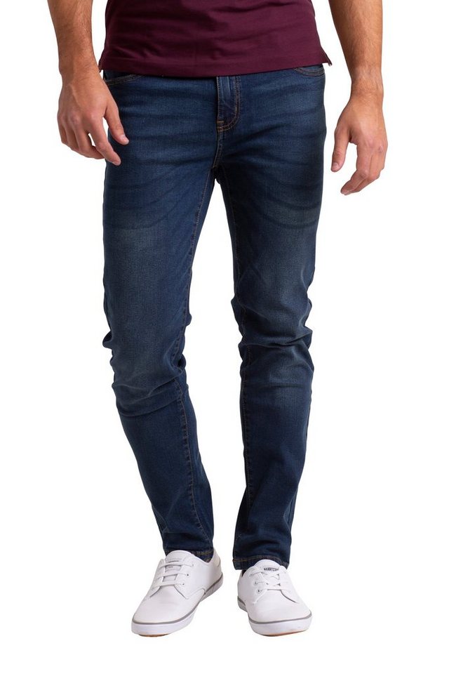 BlauerHafen Slim-fit-Jeans Herren Stretch Denim Jeans Schlanke Passform strecken Dünn Denim Hose von BlauerHafen