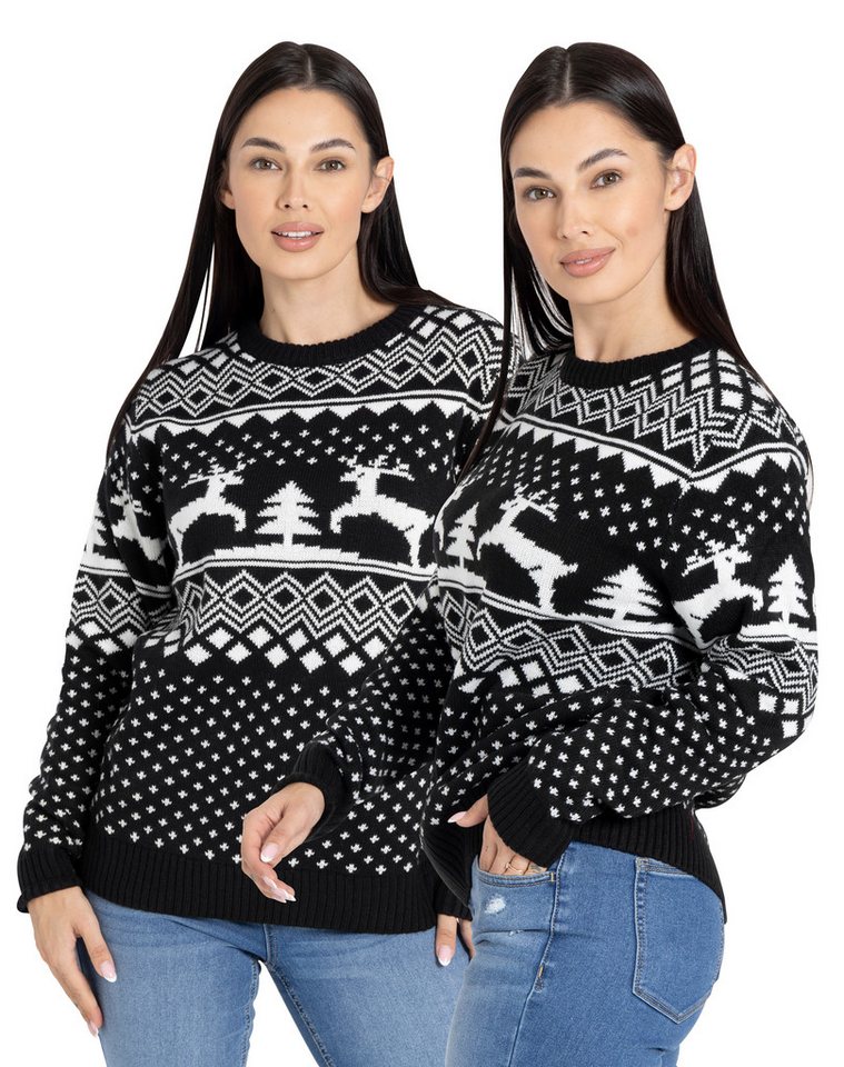 BlauerHafen Weihnachtspullover Weihnachtspullover Damen Festlicher Strickpullover mit Weihnachtsmotiv BlauerHafen Weihnachtspullover Weihnachtspullover Damen Festlicher Strickpullover mit Weihnachtsmotiv von BlauerHafen