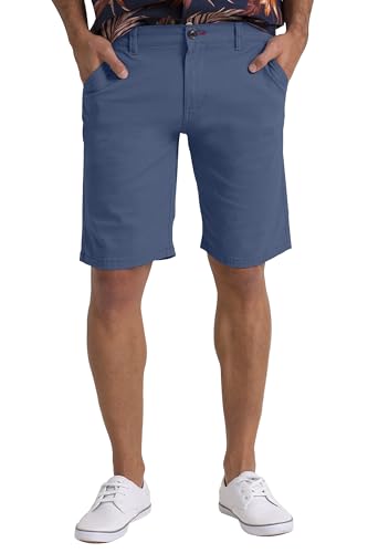 Herren Sommer Chinoshorts Schlanke Passform 9" Klassische Baumwolle Lässiges Golf Strand Jogger Essential Halbe Hose Alle Taillengröße 30-40 (Pale Blue, 36W) von BlauerHafen