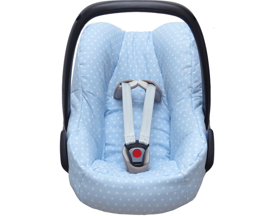 Maxi Cosi Pebble Bezug Hellblau Sterne von BlausbergBaby