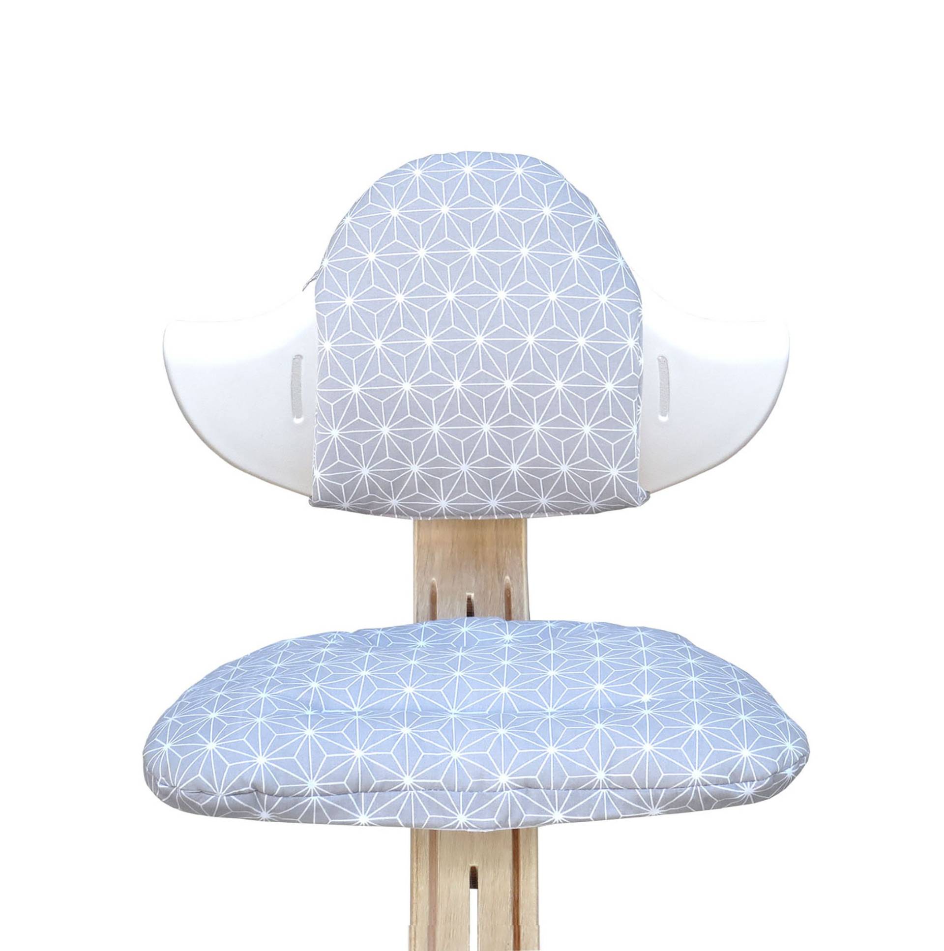 Nomi Sitzkissen Set Abwaschbar Happy Star Grau von BlausbergBaby