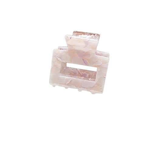1 Stück 5x5cm Quadratische Haarspange,Klein Claw Clip Rutschfeste Acryl Haarklammer Bunt Hair Clip Haaraccessoire Haarstyling Zubehör für Frauen und Damen Dickes Dünnes Haar,Hellviolett von Blausky
