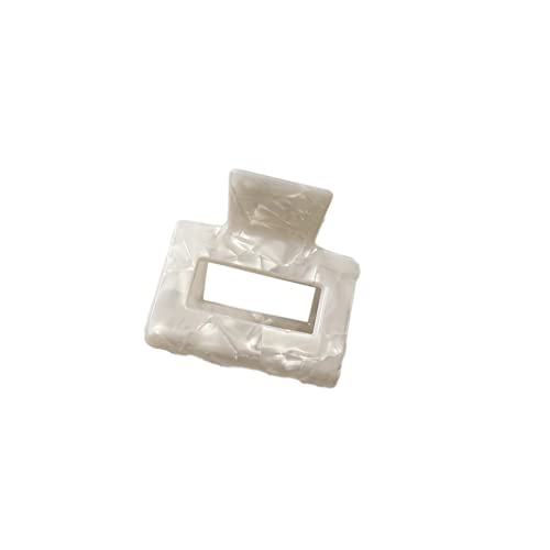 1 Stück 5x5cm Quadratische Haarspange,Klein Claw Clip Rutschfeste Acryl Haarklammer Bunt Hair Clip Haaraccessoire Haarstyling Zubehör für Frauen und Damen Dickes Dünnes Haar,Weiß B 1 Stück 5x5cm Quadratische Haarspange,Klein Claw Clip Rutschfeste Acryl Haarklammer Bunt Hair Clip Haaraccessoire Haarstyling Zubehör für Frauen und Damen Dickes Dünnes Haar,Weiß B von Blausky