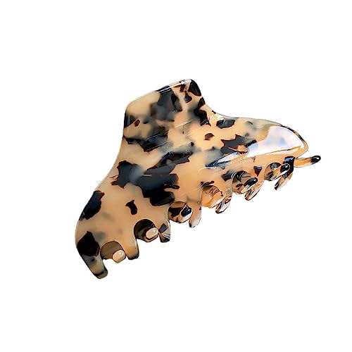 1 Stück Haarspangen damen für Dickes Haar,Haar Jaw Clips Große Rutschfester Haarklammer Klaue Clips starker Halt Bunter Klauenklemme Haarclip Haarstyling-Zubehör für Frauen,Beige von Blausky