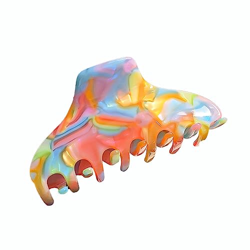 1 Stück Haarspangen damen für Dickes Haar,Haar Jaw Clips Große Rutschfester Haarklammer Klaue Clips starker Halt Bunter Klauenklemme Haarclip Haarstyling-Zubehör für Frauen,Bunt von Blausky