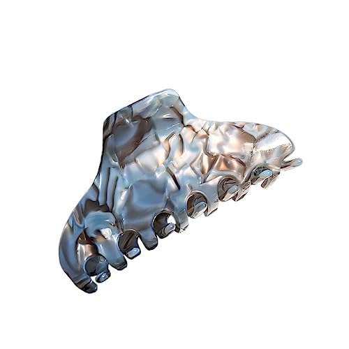 1 Stück Haarspangen damen für Dickes Haar,Haar Jaw Clips Große Rutschfester Haarklammer Klaue Clips starker Halt Bunter Klauenklemme Haarclip Haarstyling-Zubehör für Frauen,Grau B von Blausky
