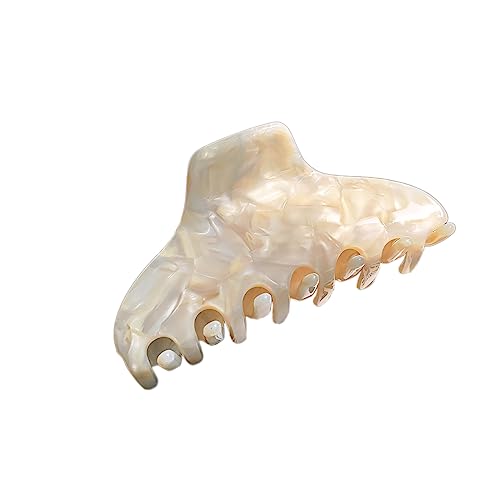 1 Stück Haarspangen damen für Dickes Haar,Haar Jaw Clips Große Rutschfester Haarklammer Klaue Clips starker Halt Bunter Klauenklemme Haarclip Haarstyling-Zubehör für Frauen,Hellbeige von Blausky