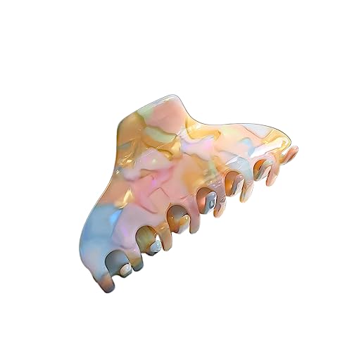 1 Stück Haarspangen damen für Dickes Haar,Haar Jaw Clips Große Rutschfester Haarklammer Klaue Clips starker Halt Bunter Klauenklemme Haarclip Haarstyling-Zubehör für Frauen,Hellbunt von Blausky