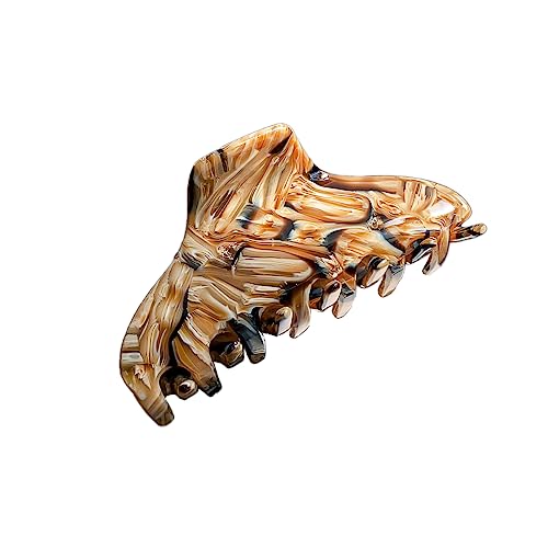 1 Stück Haarspangen damen für Dickes Haar,Haar Jaw Clips Große Rutschfester Haarklammer Klaue Clips starker Halt Bunter Klauenklemme Haarclip Haarstyling-Zubehör für Frauen,Kaffeebraun von Blausky