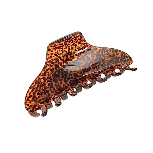 1 Stück Haarspangen damen für Dickes Haar,Haar Jaw Clips Große Rutschfester Haarklammer Klaue Clips starker Halt Bunter Klauenklemme Haarclip Haarstyling-Zubehör für Frauen,Leopardenmuster von Blausky