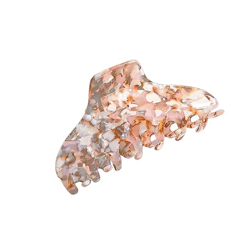 1 Stück Haarspangen damen für Dickes Haar,Haar Jaw Clips Große Rutschfester Haarklammer Klaue Clips starker Halt Bunter Klauenklemme Haarclip Haarstyling-Zubehör für Frauen,Rosabraun von Blausky