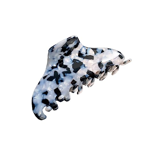 1 Stück Haarspangen damen für Dickes Haar,Haar Jaw Clips Große Rutschfester Haarklammer Klaue Clips starker Halt Bunter Klauenklemme Haarclip Haarstyling-Zubehör für Frauen,Schwarzweiß von Blausky