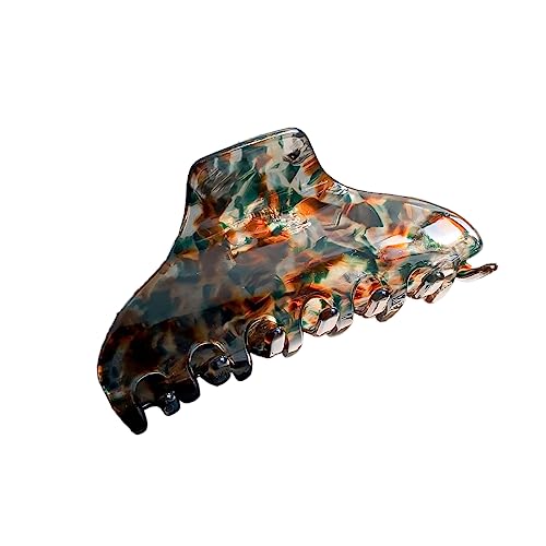 1 Stück Haarspangen damen für Dickes Haar,Haar Jaw Clips Große Rutschfester Haarklammer Klaue Clips starker Halt Bunter Klauenklemme Haarclip Haarstyling-Zubehör für Frauen,Teebraun von Blausky