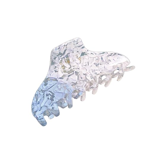 1 Stück Haarspangen damen für Dickes Haar,Haar Jaw Clips Große Rutschfester Haarklammer Klaue Clips starker Halt Bunter Klauenklemme Haarclip Haarstyling-Zubehör für Frauen,Weiß B von Blausky