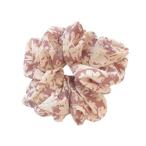1 Stück Mehrfarbig Großes Scrunchies,Frauen Retro Stoff-Haarband Haar Bobbles Weiche Elastische Haarbänder Haargummis Elegant Haarschmuck für Damen Dickes und Dünne Haar,Lila von Blausky