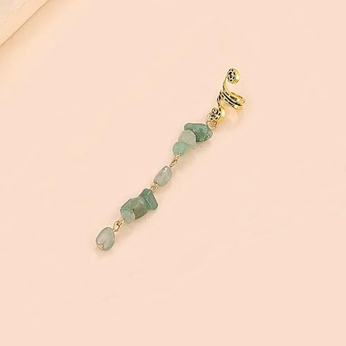 1 Stück Metall Dreadlocks Haarschmuck,Haarspiralen Clips Spiral Pin Spirale Haarspange mit Steinperlen Spirale Haar Clip Zöpfe Schmuck für Männer & Frauen DIY Haar Stil,Dunkelgrün,M von Blausky