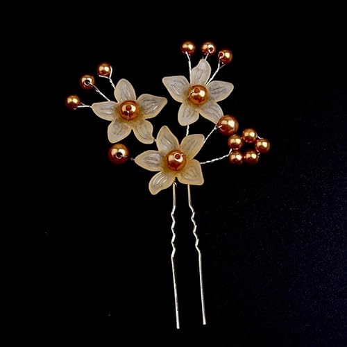 1 Stück U-förmige Haarnadeln Gabelstäbchen,Perlenblumen-Haarspange Braut-Haarnadel Metall Haarnadel 2 Zinken Hochsteckfrisur Chignon Stifte für Frauen Haarstyling Zubehör,Champagner 1 Stück U-förmige Haarnadeln Gabelstäbchen,Perlenblumen-Haarspange Braut-Haarnadel Metall Haarnadel 2 Zinken Hochsteckfrisur Chignon Stifte für Frauen Haarstyling Zubehör,Champagner von Blausky