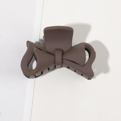 10 Stück Haarklamme,Kunststoff Rutschfester Haarspangen,Mini-Haarnadel,Haarklammern Matt,Modisches Haarschmuck,Haarstyling-Zubehör für Frauen Dickes und Dünnes Haar,Fliege-Dunkelkaffee,4.5 cm von Blausky