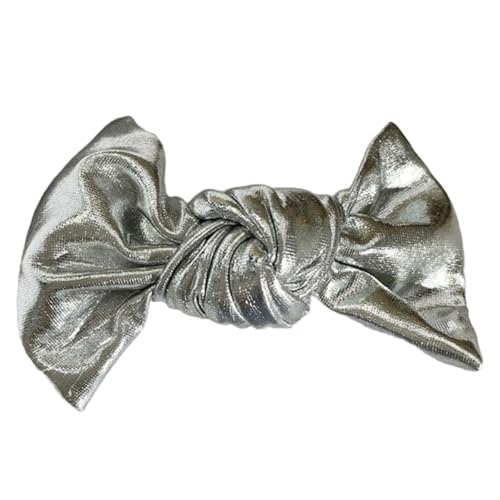 10 Stück Haarspange mit Schleife,Stoff Haarschleife Haarklammern Haar Clips,Haarklammern Französische Haarschmuck Haar-Accessoire Modisches Haarstyling-Zubehör für Damen und Braut,Silber von Blausky