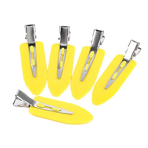 10 Stück Nahtlose Haarspange Mini Haar Pin,Metall Haarklammern Haarclips Haarschmuck Bunte Haar Clips Metall Rutschfestes Haarstyling Zubehör,für Haarstyling Make,Frauen und Damen,60x18mm,gelb von Blausky