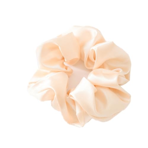10 Stück Satin Haargummis Stoff Haargummis Weich Elastisch Haarbänder Haargummi Scrunchies Satin,Haare Ringe,Frauen Haarschmuck Pferdeschwanzhalter Haarband für Damen,Beige von Blausky