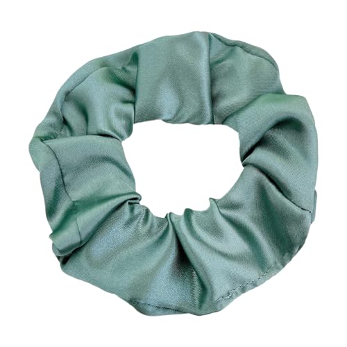 2 Stück 10 cm Haargummi Scrunchies Bunte Haargummis Elastische Haarbänder Haare Ringe,Stoff Haarschmuck Gummibänder Haar Bänder Pferdeschwanz Haarschmuck für Damen und Frauen,Grün von Blausky